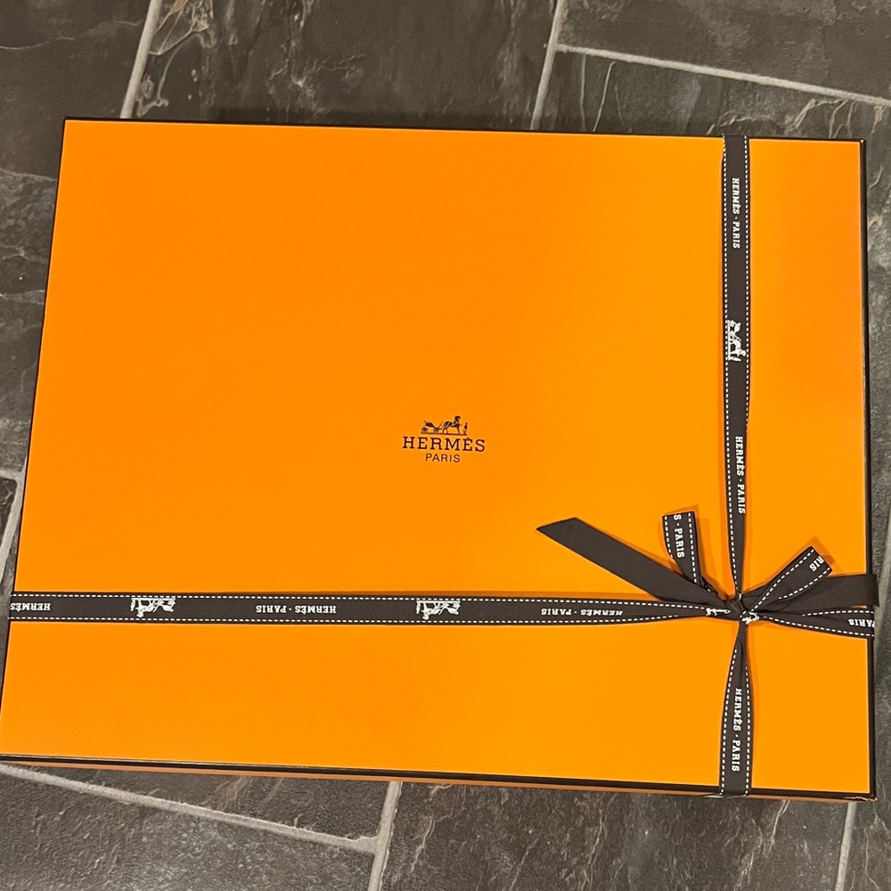 Authentic Hermes Paris box with ribbon